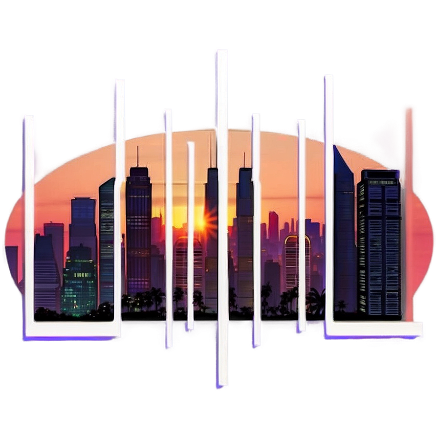 Gta Online Sunset Cityscape Png Jvv