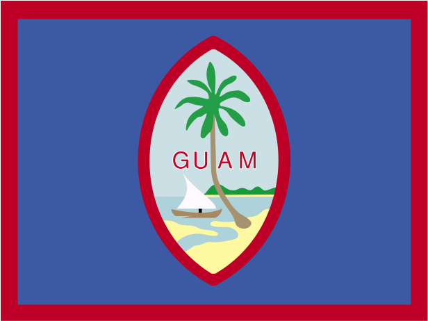 Guam Flag Graphic