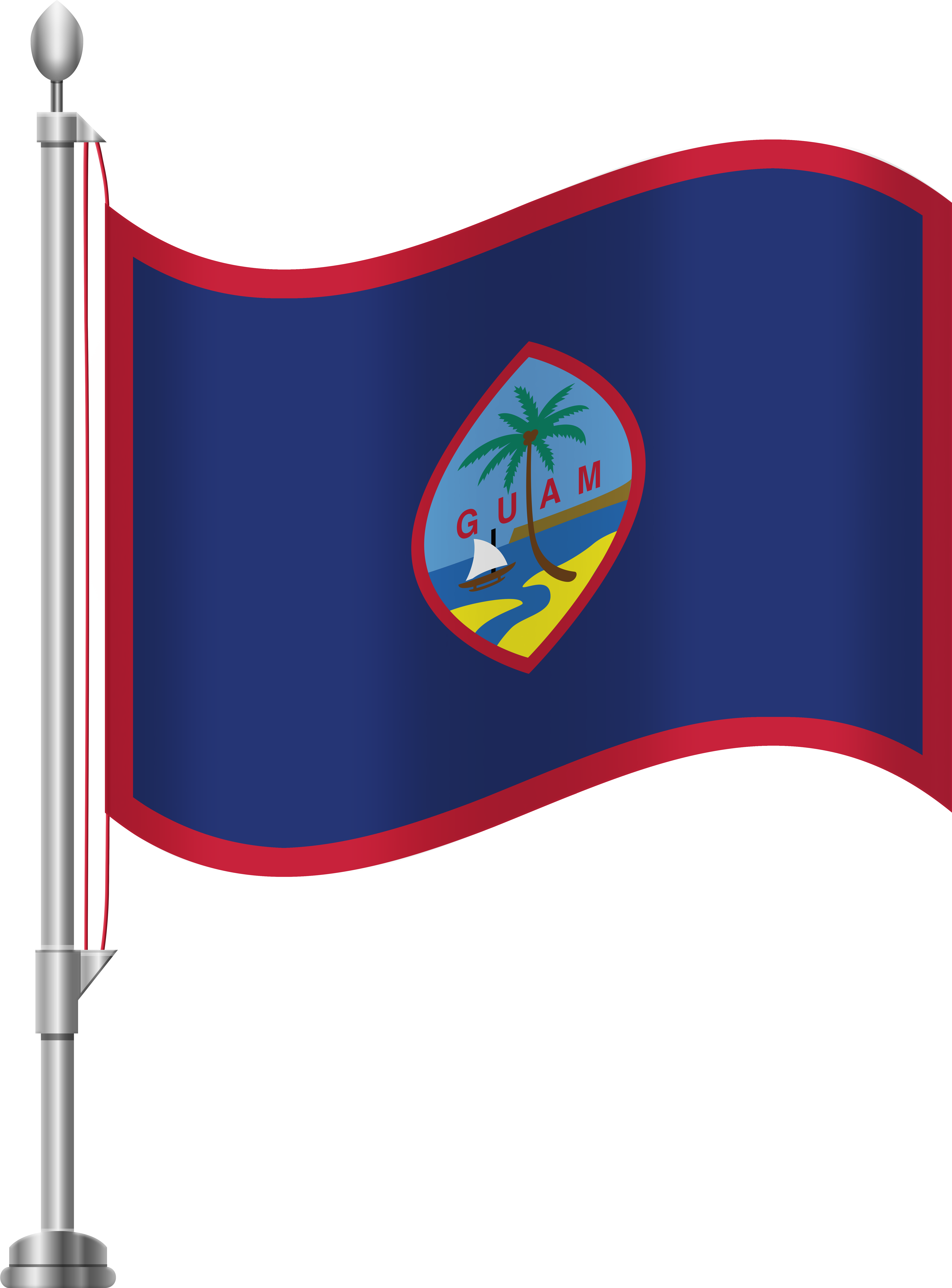 Guam Flag Waving
