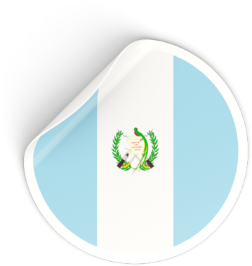 Guatemala Flag Button Graphic