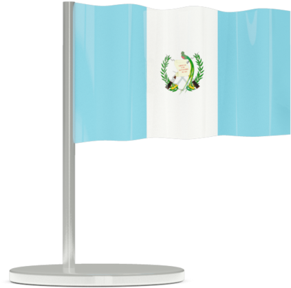 Guatemalan Flagon Desk Display