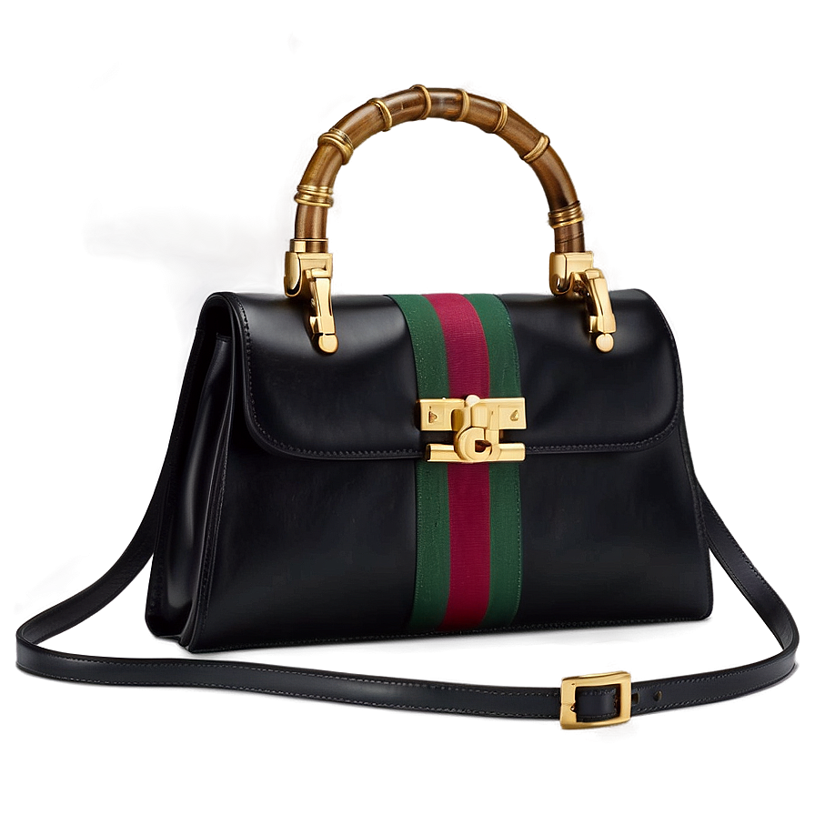 Gucci Black Bamboo Bag Png Eds