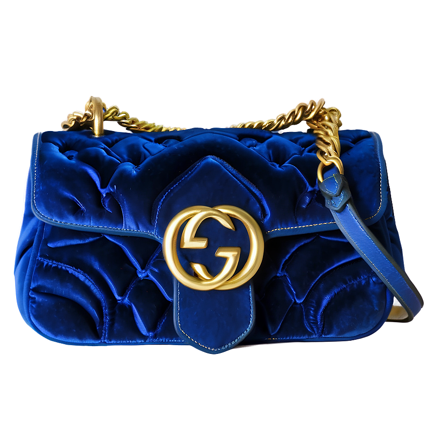 Gucci Blue Velvet Bag Png 06272024