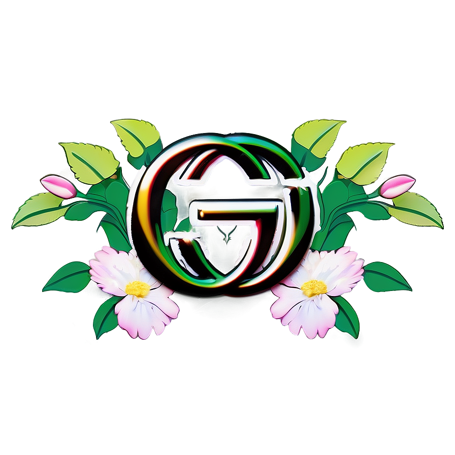 Gucci Logo With Flowers Png 42