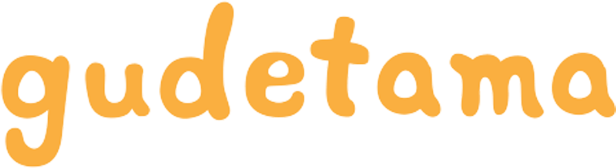 Gudetama Logo Orange Background