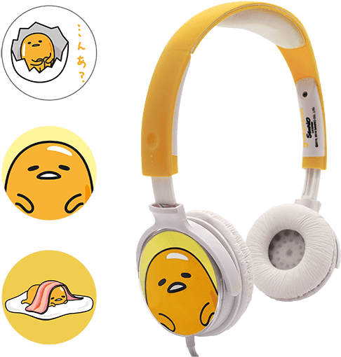 Gudetama Themed Headphones
