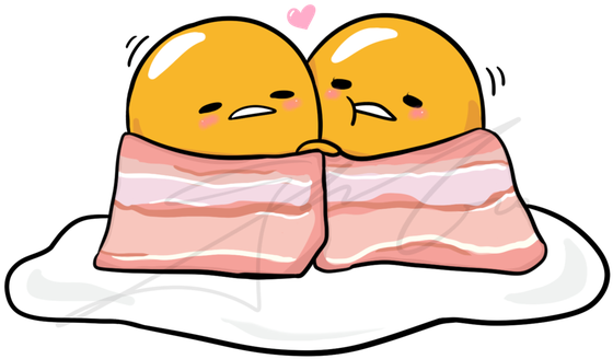 Gudetama Twinsin Bacon Blanket