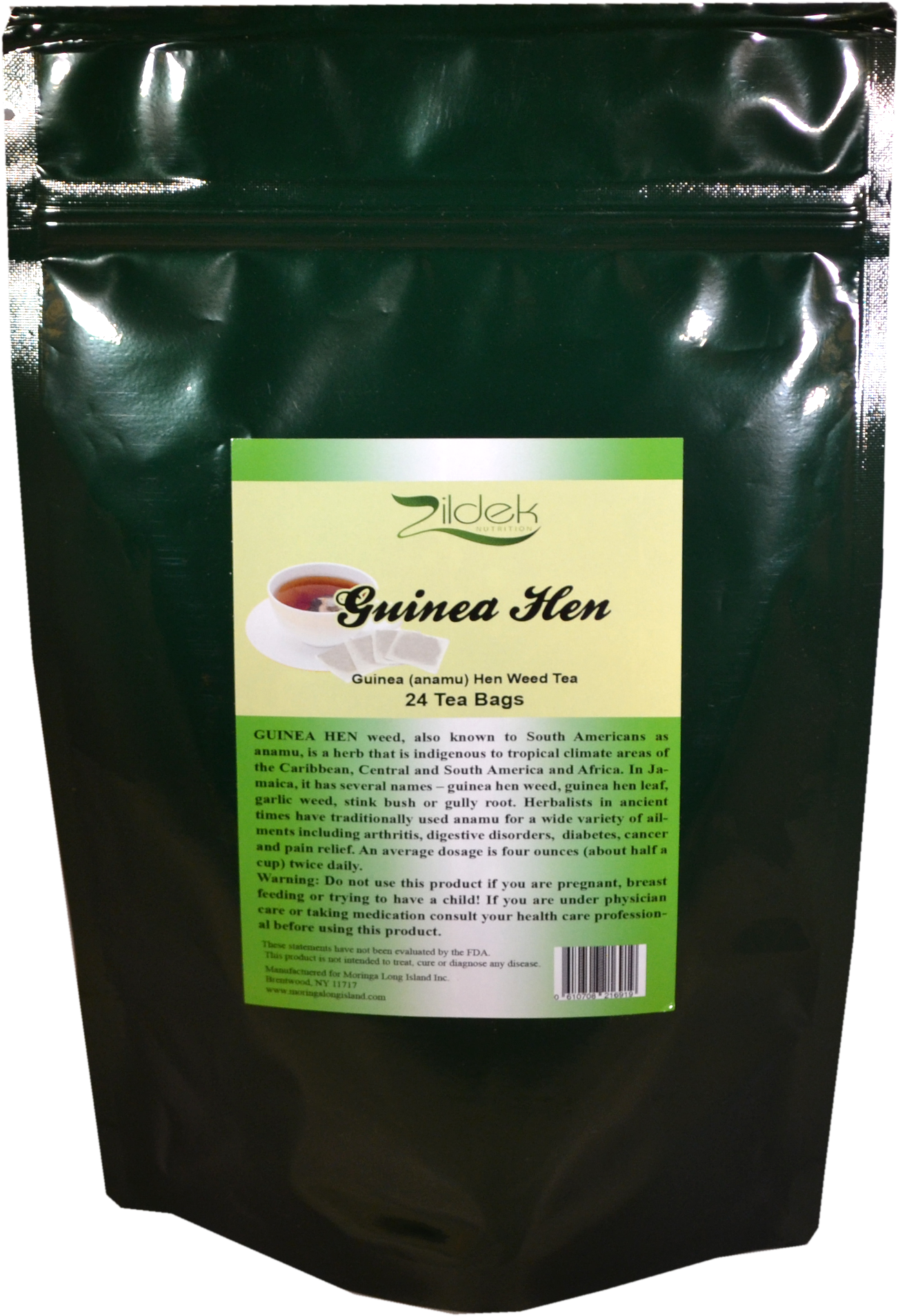 Guinea Hen Weed Tea Bags Package