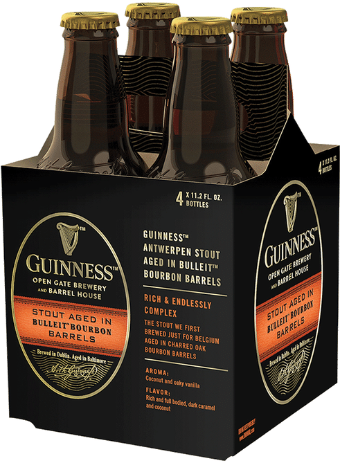 Guinness Antwerpen Stout Bourbon Barrels Packaging