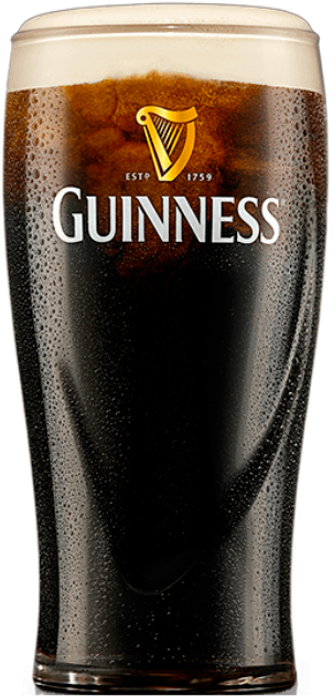 Guinness Beer Glass Full