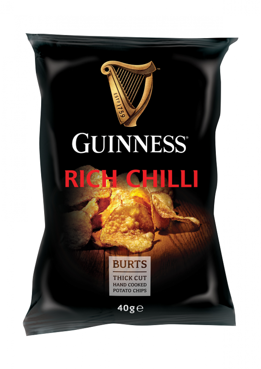 Guinness Rich Chilli Potato Chips Packaging