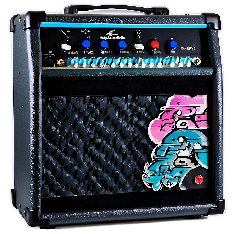 Guitar Amp With Vinyl Cover Png 06252024