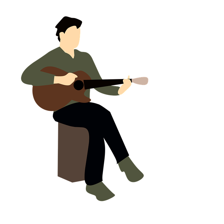 Guitarist Silhouette Vector