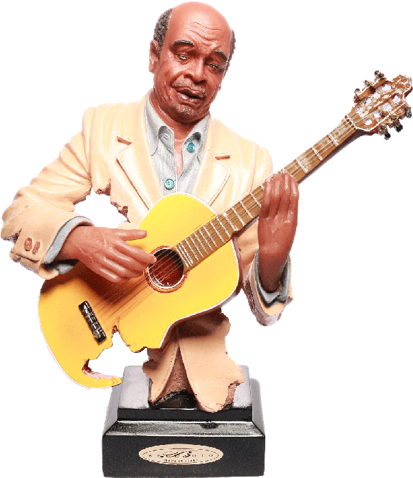 Guitarist Statuette Playing Acoustic Guitar