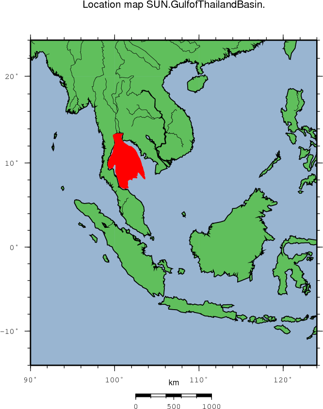 Gulfof Thailand Location Map