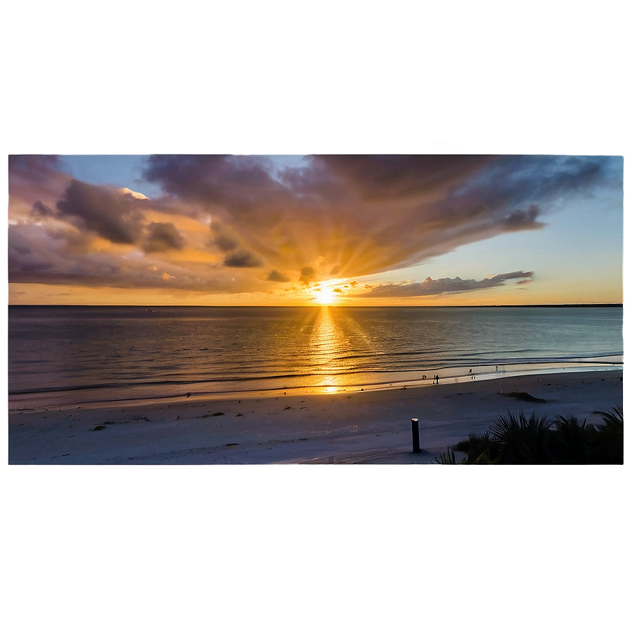 Gulfport Beach Sunset Mississippi Png Xmk