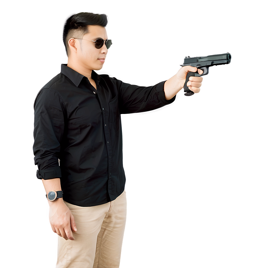 Gun In Hand Action Png 90