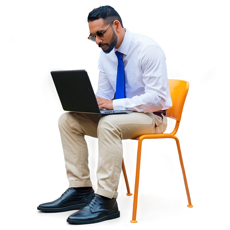 Guy With Laptop Png 81