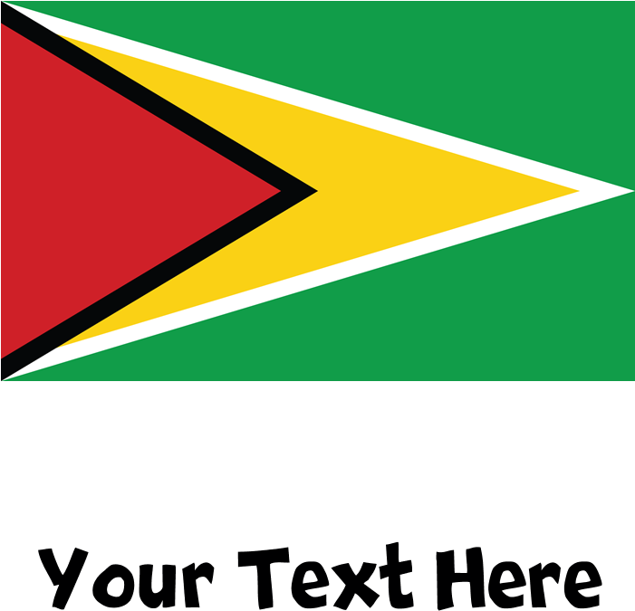 Guyana_ Flag_ Design_with_ Custom_ Text