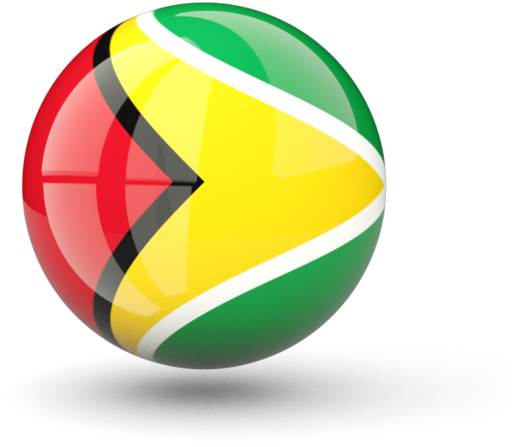 Guyana Flag Sphere Graphic