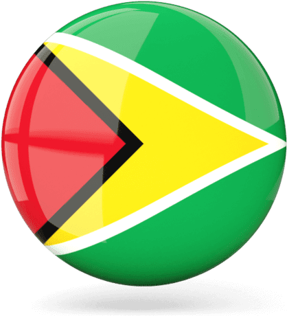 Guyana Flag Sphere Graphic