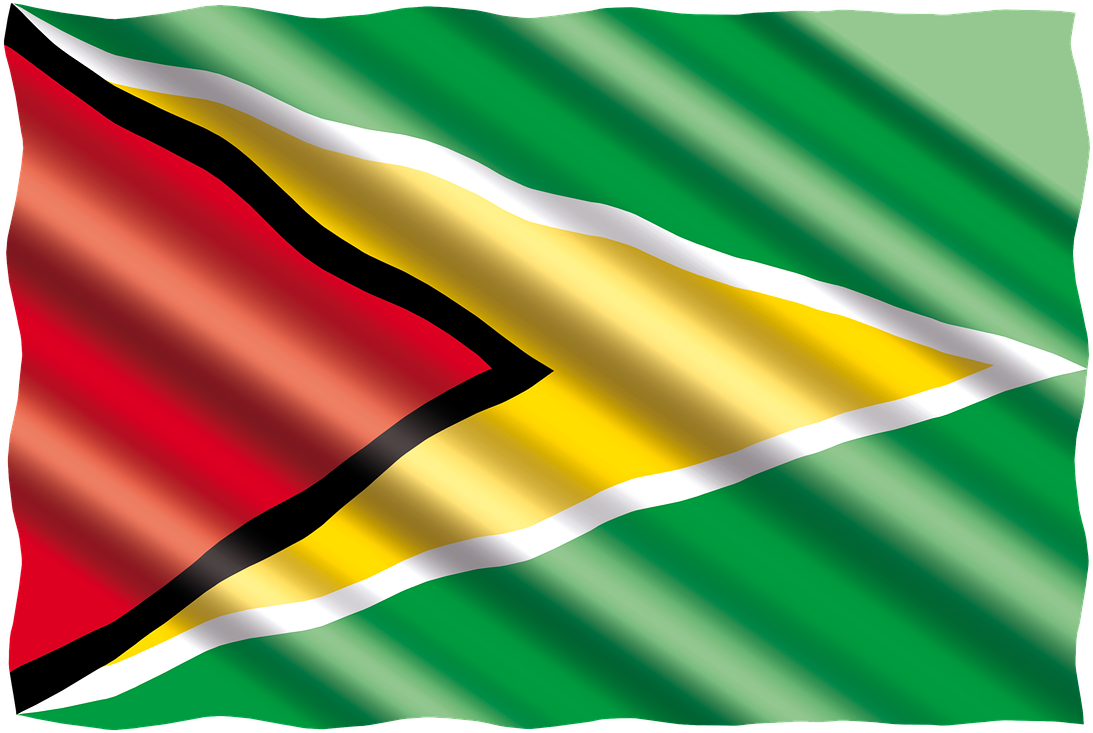 Guyana Flag Waving