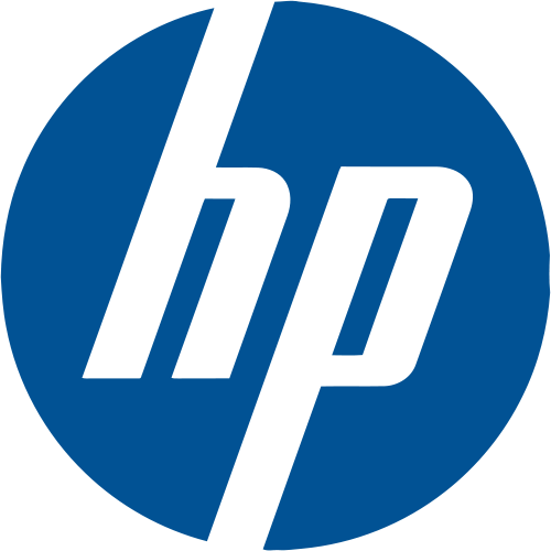 H P Logo Blue Background