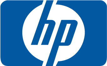 H P Logo Blue Background