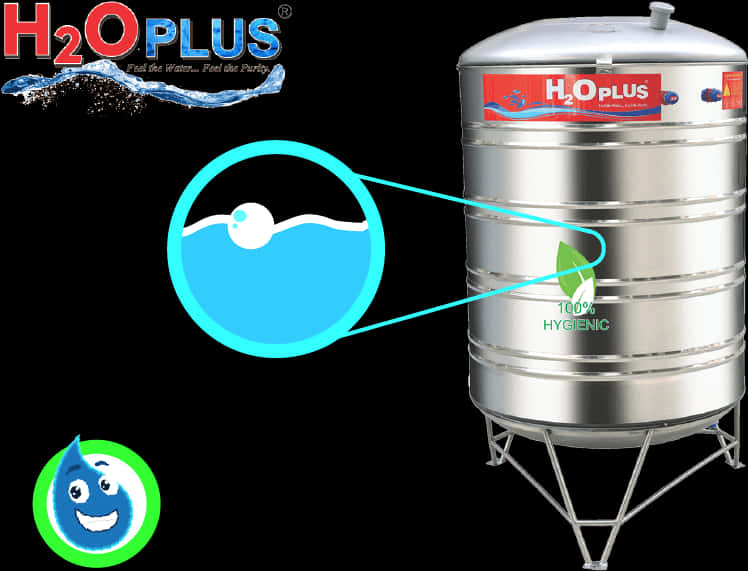 H2 O Plus Water Tank Advertisement