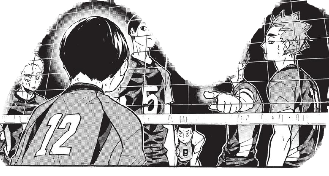 Haikyuu Volleyball Match Stare Down