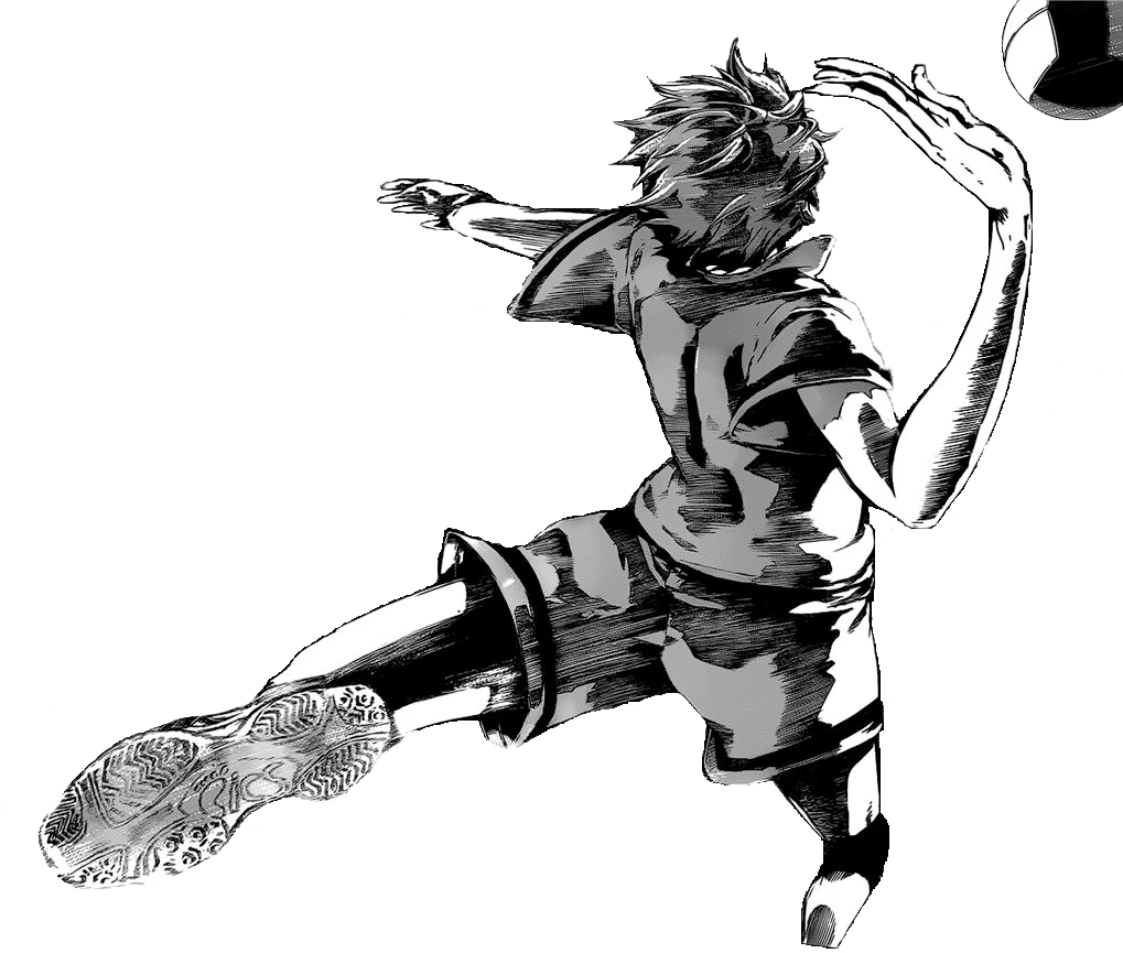 Haikyuu Volleyball Spike Action