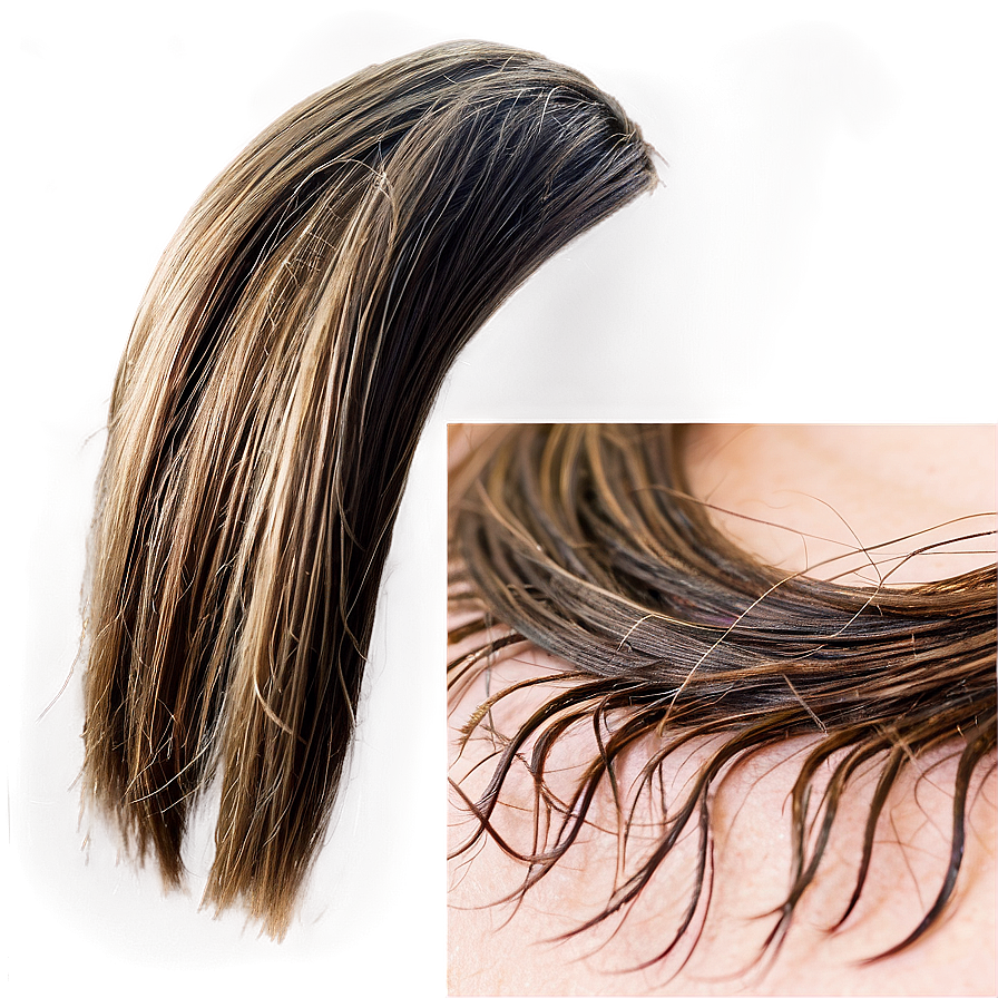 Hair Strand With Split Ends Png Txx