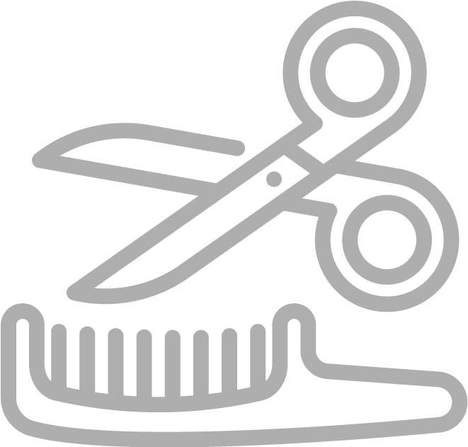 Hairdressing Scissors Comb Icon