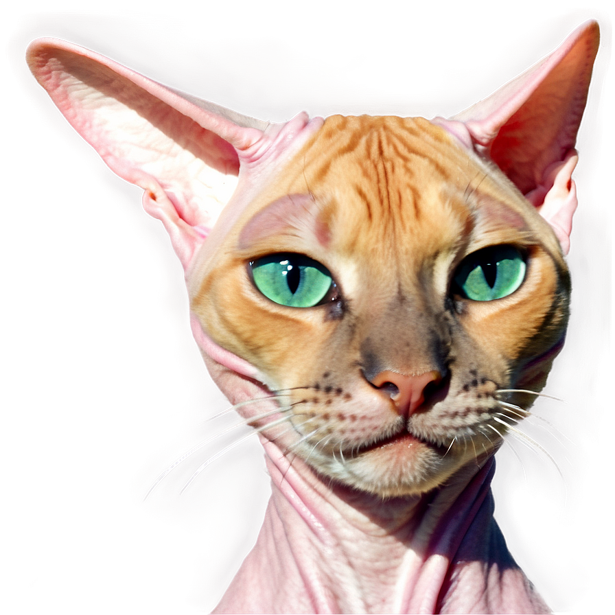 Hairless Cat Ear Png 06252024