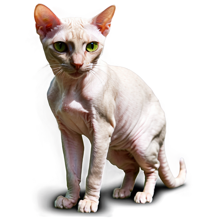 Hairless Cat Green Eyes Png Psv