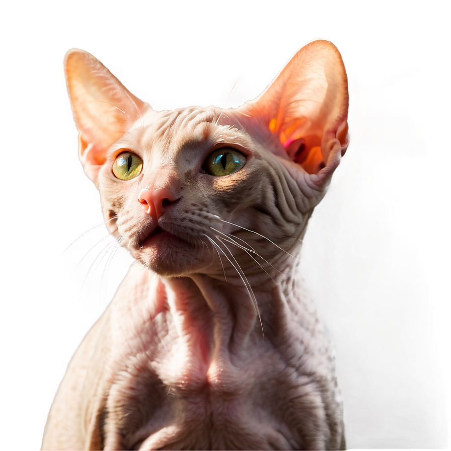 Hairless Cat In Sunlight Png Bnj