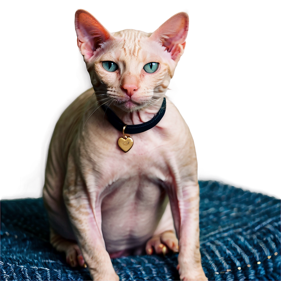 Hairless Cat On Lap Png 64