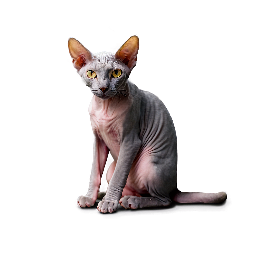 Hairless Cat Sitting Png 98