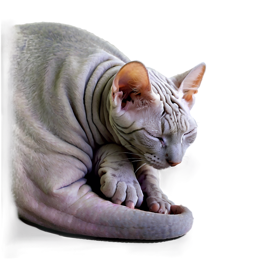 Hairless Cat Sleeping Png 41