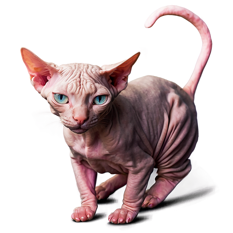 Hairless Cat Sunbathing Png Hwx89