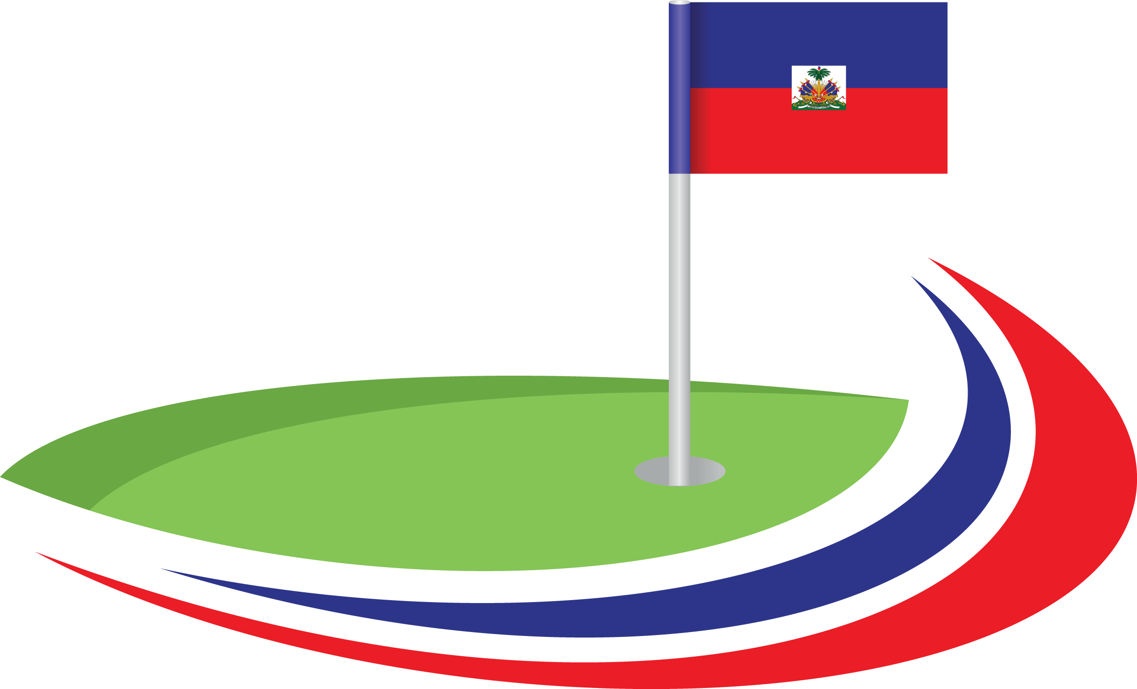 Haitian Flag Graphic Design