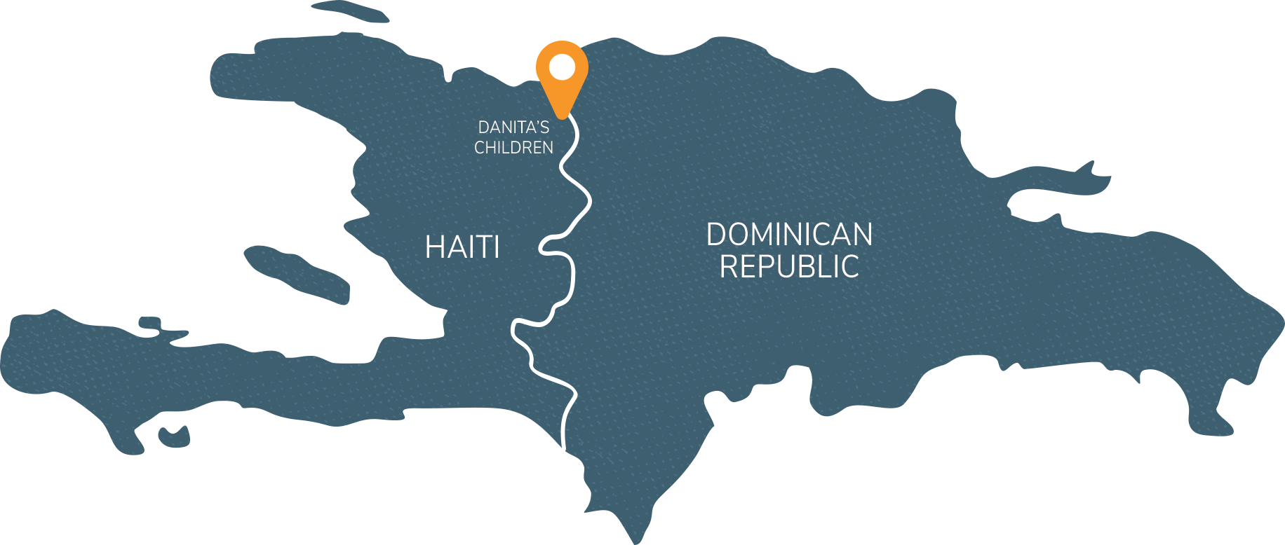 Haitiand Dominican Republic Mapwith Danitas Children Location