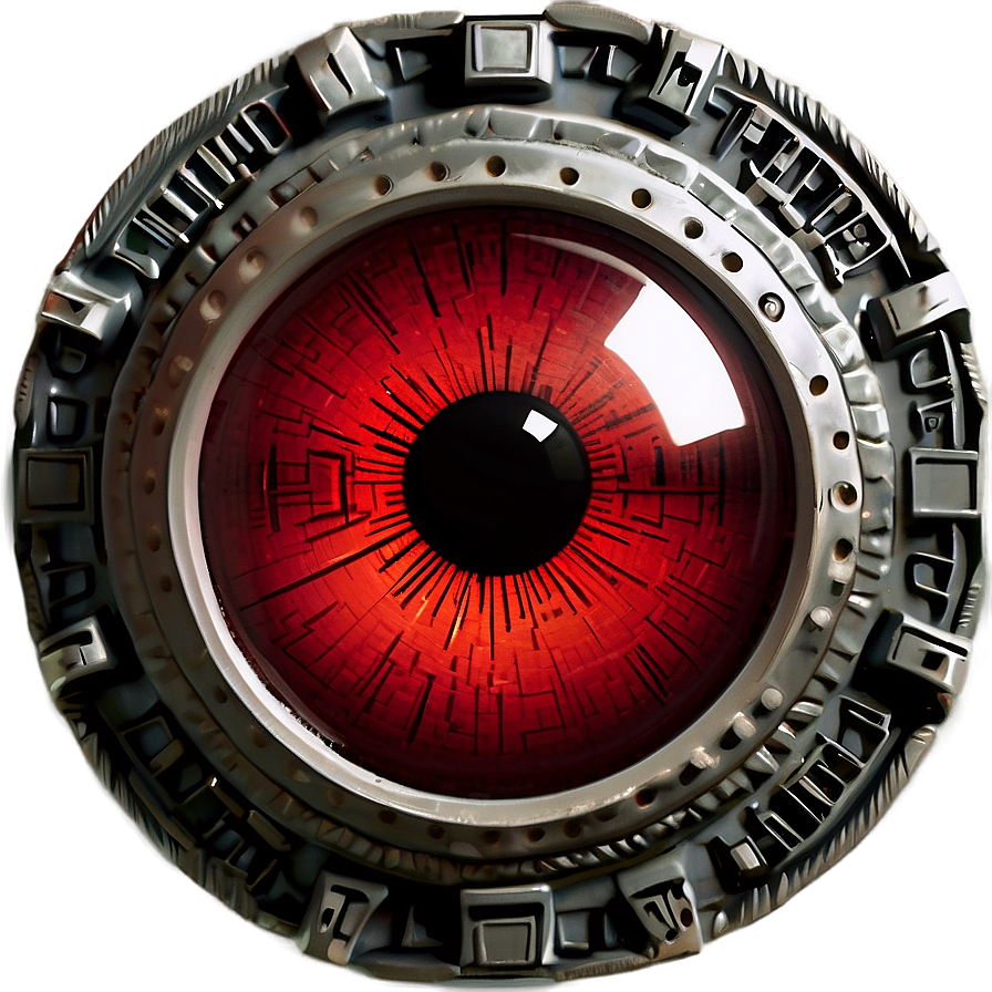 Hal 9000 Close-up Eye Png Glo