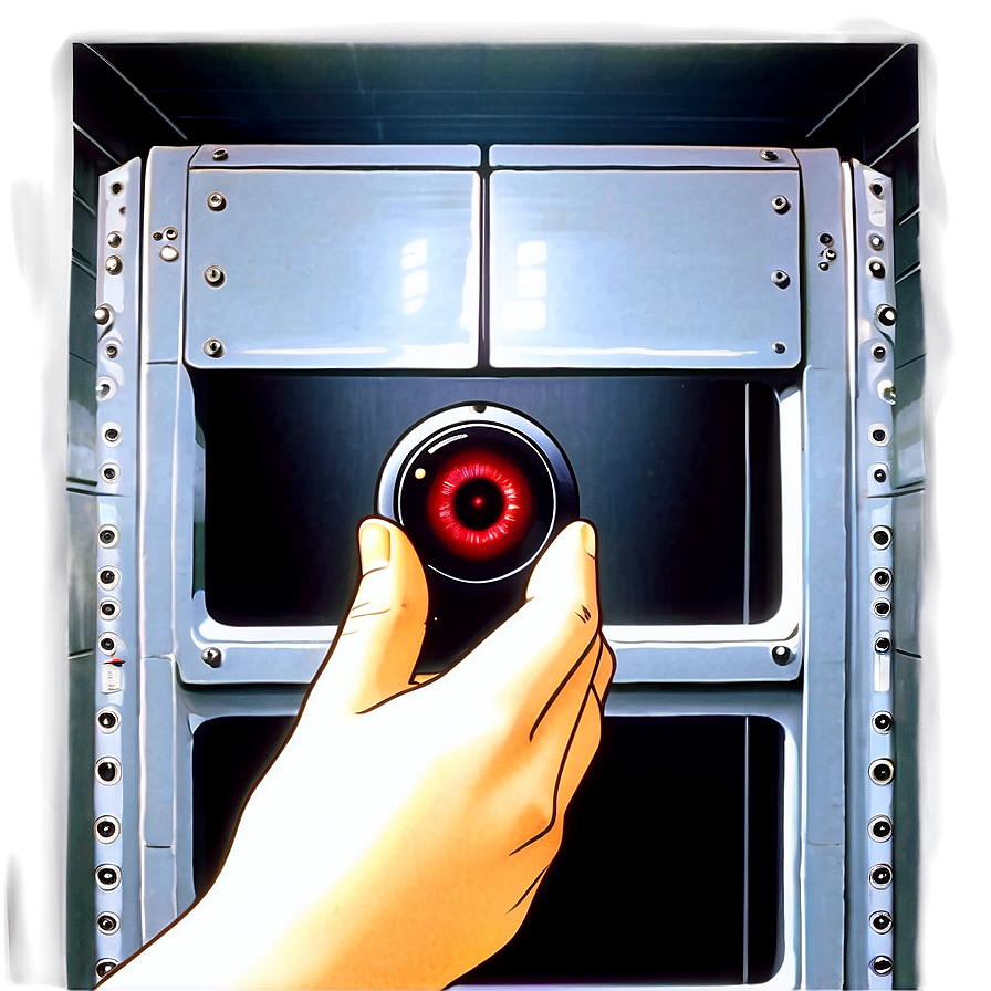 Hal 9000 Iconic Scene Png Std