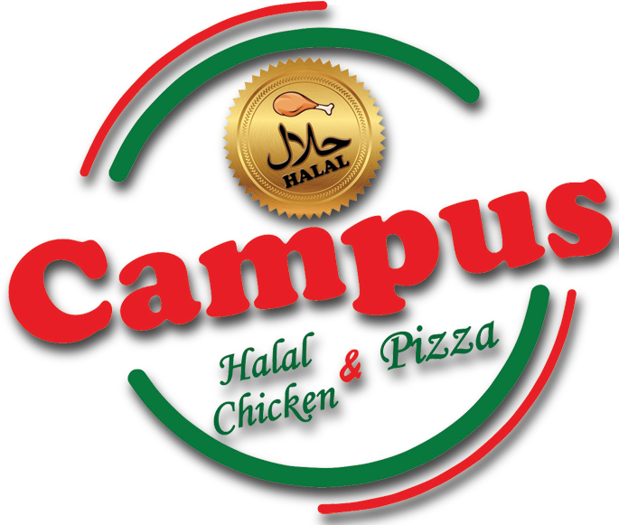 Halal Campus Chicken Pizza Logo