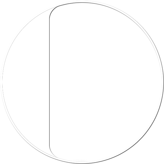 Half Filled Circle Graphic
