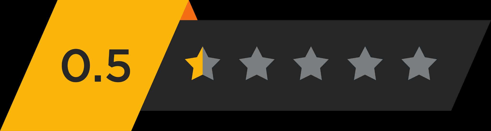 Half Star Rating Graphic