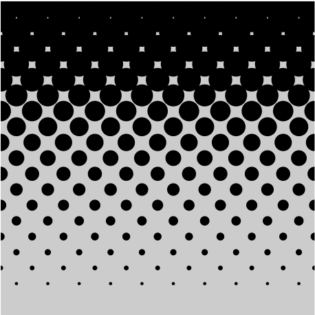 Halftone Gradient Dots Pattern