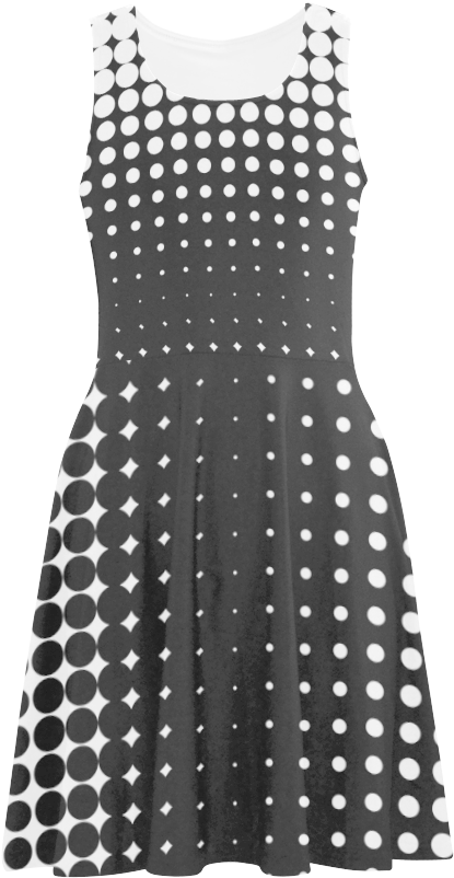 Halftone Pattern Dress