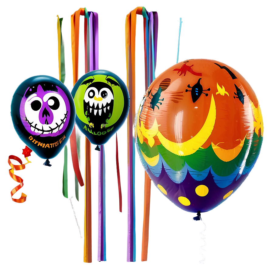 Halloween Balloon Decorations Png Sbd31